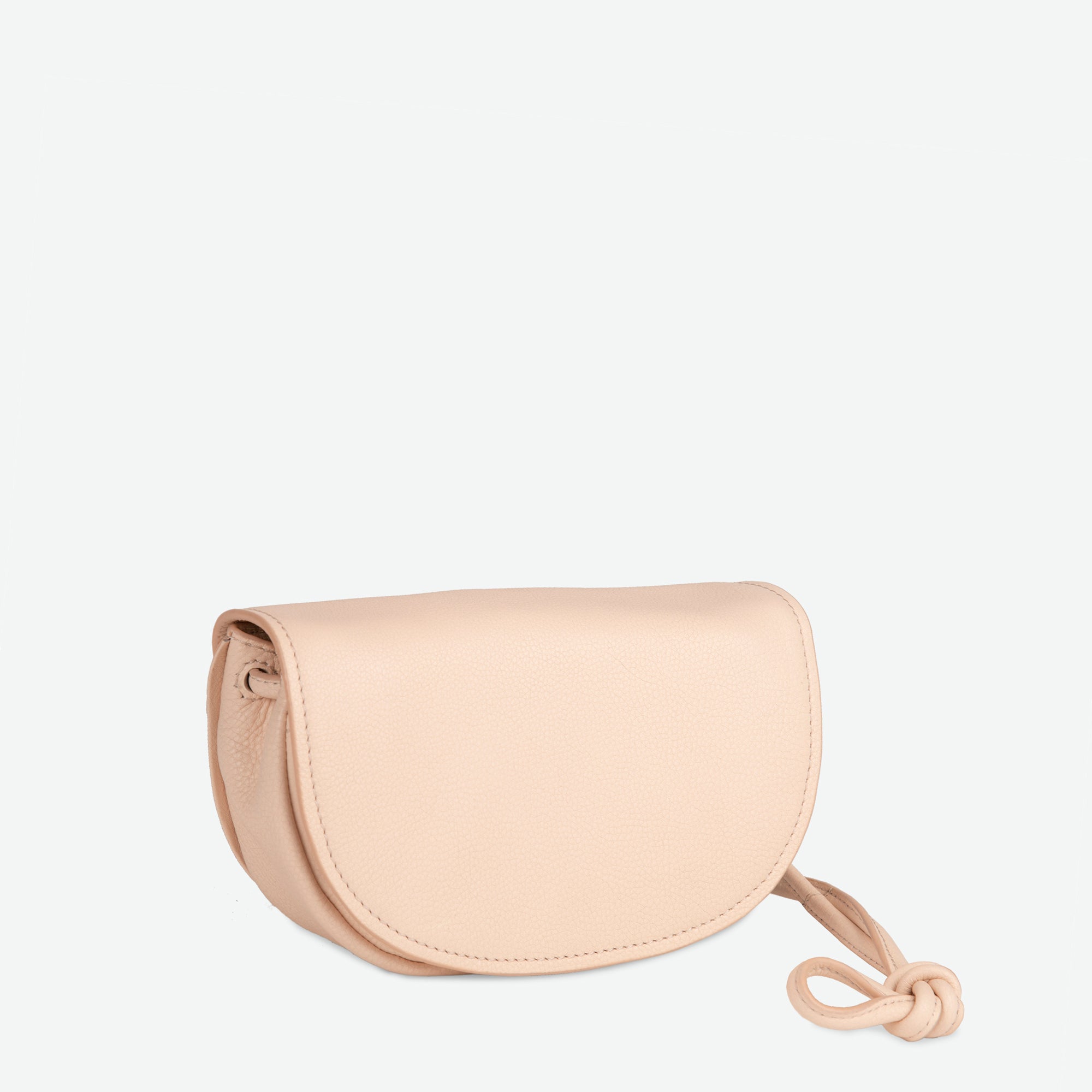 バッグ LUNA Petal Pink Leather Half-Moon Handbag | Luna Crossbody – Per
